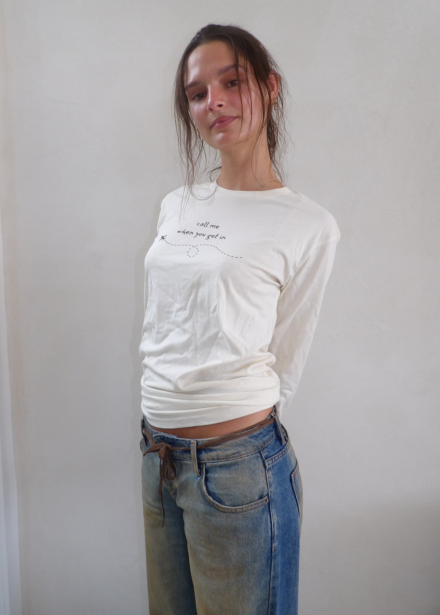 Long Sleeve Tee (Call Me When You Get In)